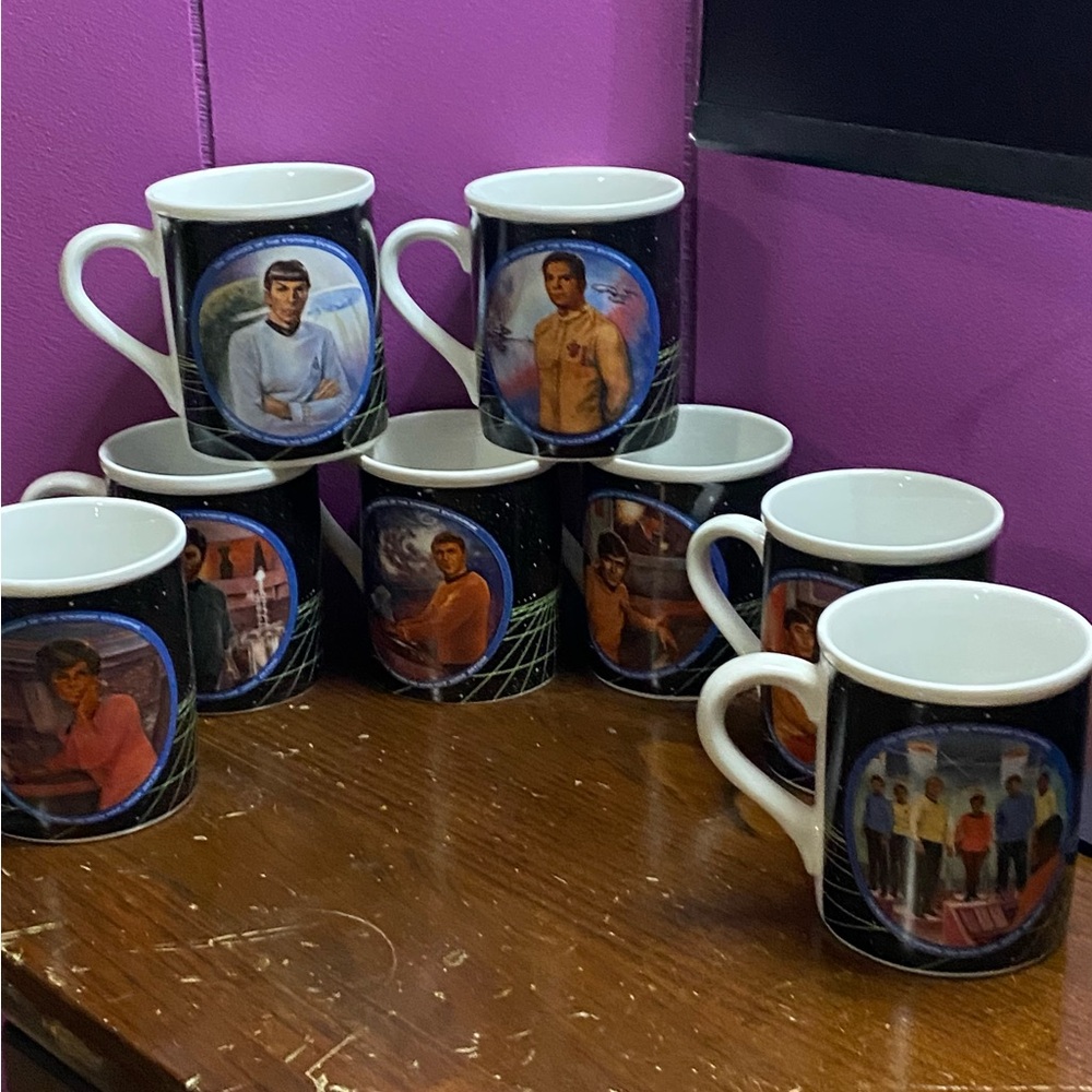 Star Trek Character Mug Set - Black and White